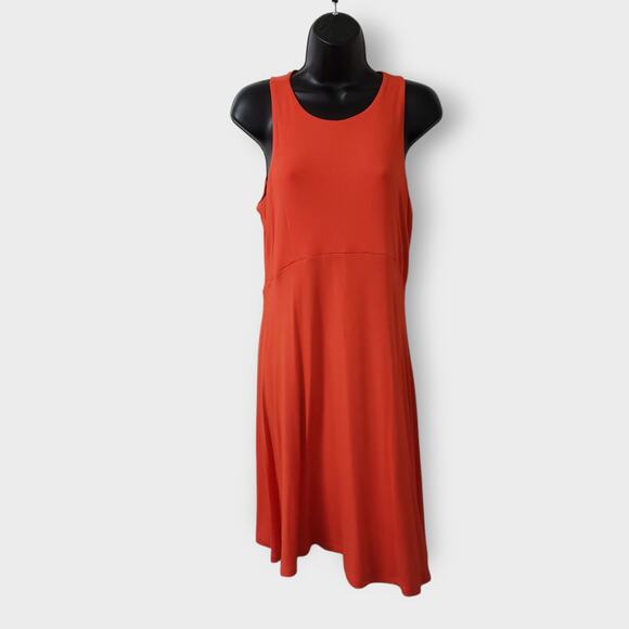 Athleta Dresses & Skirts - Athleta Womens Santorini Thera Tank Dress Orange Medium Modal Athleisure